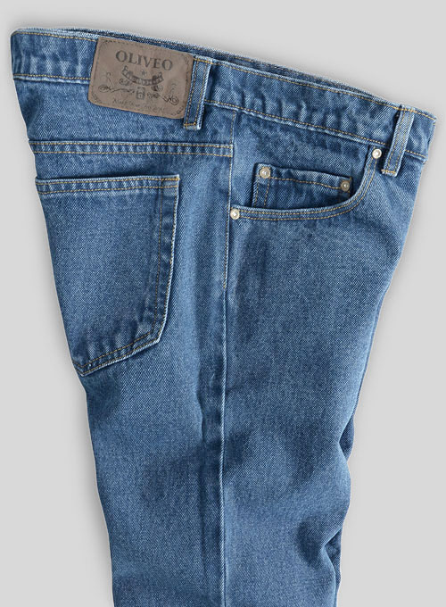 Classic Heavy Blue Stone Wash Jeans