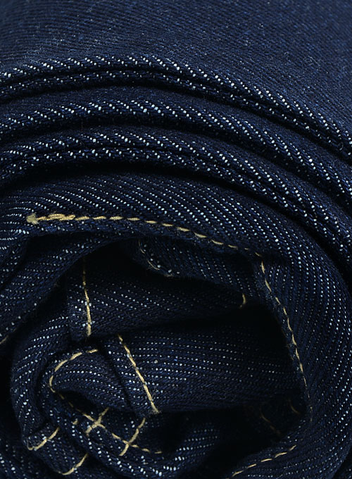 Classic Heavy Blue Hard Wash Jeans - Click Image to Close