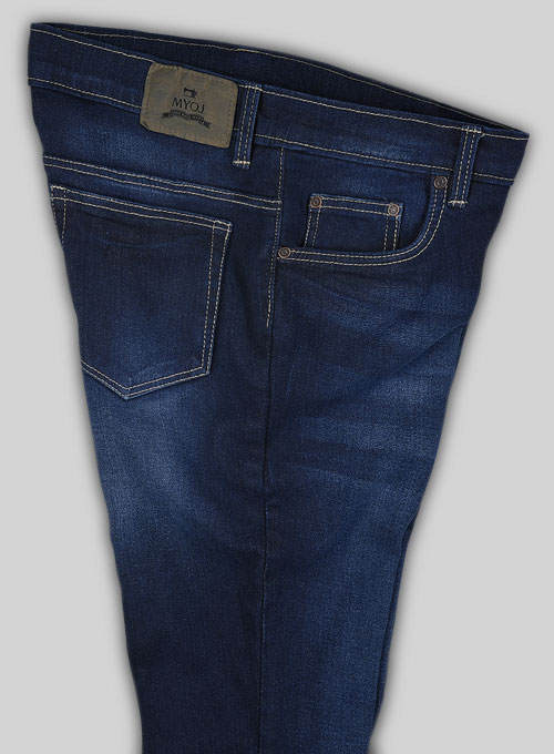 Cove Blue Stretch Hard Wash Whisker Jeans