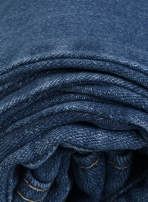 Cove Blue Stretch Stone Wash Whisker Jeans