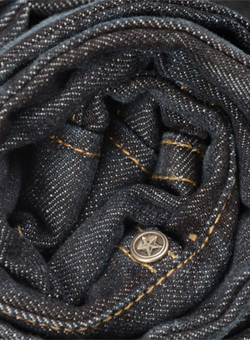 Deadly Dark Blue Hard Washed Jeans Scrape Whisked - Look # 320