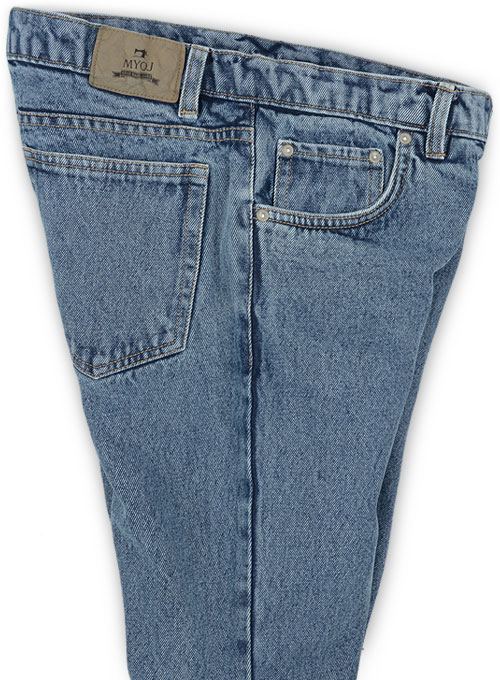 Dark Blue 14.5oz Heavy Denim Jeans - Blast Wash, MakeYourOwnJeans®
