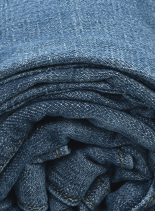 Dodgers Blue Stone Wash Whisker Stretch Jeans
