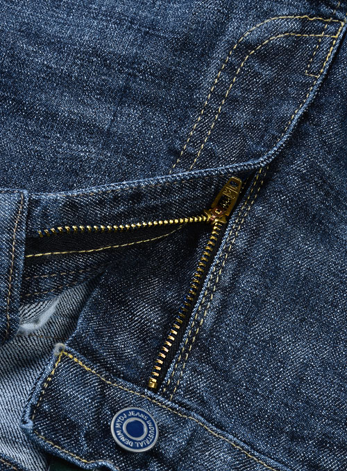 Dodgers Blue Indigo Wash Whisker Stretch Jeans