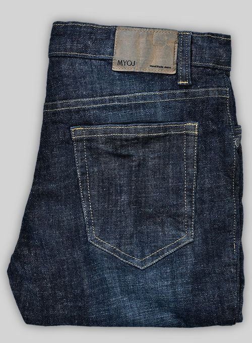 Dodgers Blue Hard Wash Whisker Stretch Jeans