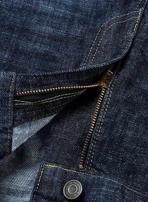 Dodgers Blue Hard Wash Whisker Stretch Jeans