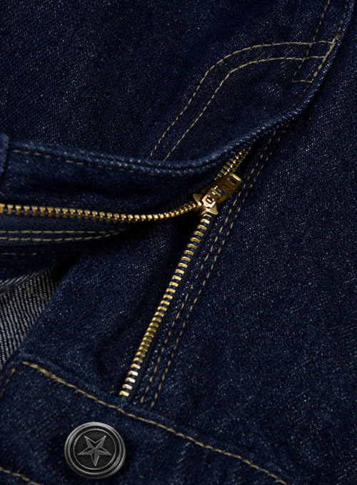 Dark Blue 14.5oz Heavy Denim Jeans - Hard Wash