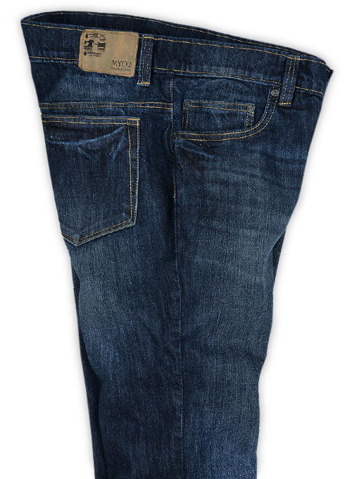 Eddie Blue Hard Wash Whisker Jeans : Made To Measure Custom Jeans For ...