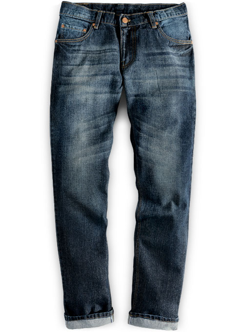 Falcon Blue Hard Wash Whisker Jeans : MakeYourOwnJeans®: Made To ...