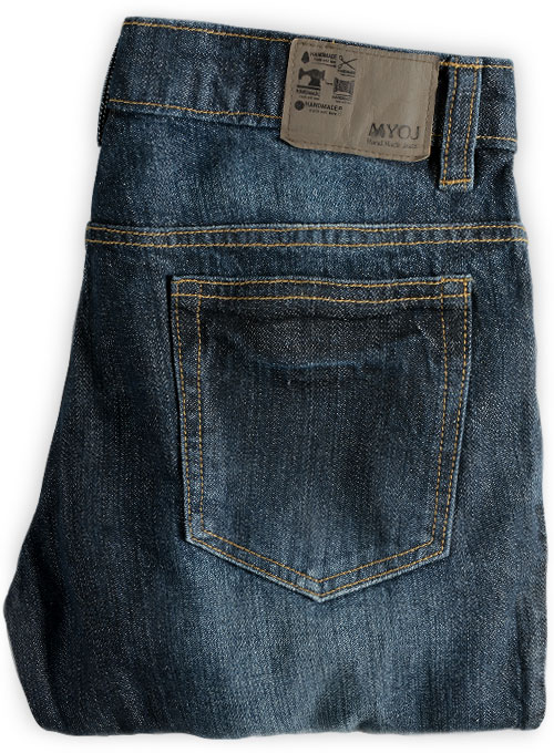 Falcon Blue Hard Wash Whisker Jeans