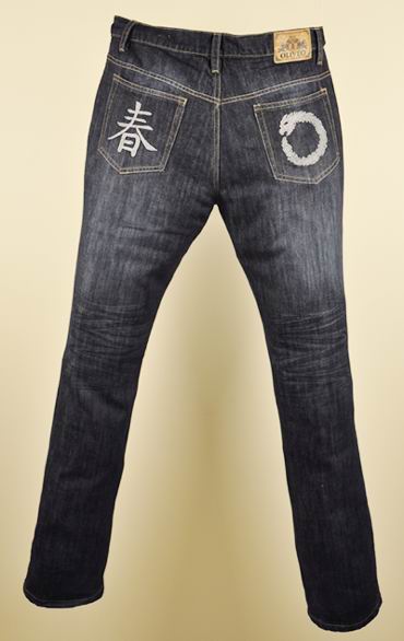 Matt Finish Blue Denim Jeans  - Clawed and Scraped