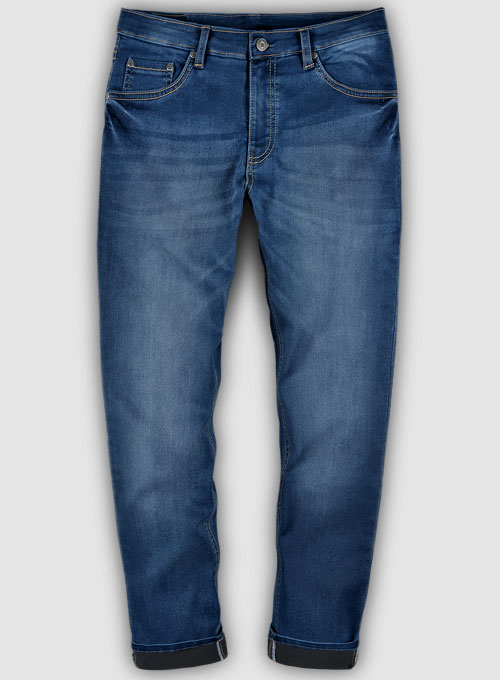Foster Blue Stretch Stone Wash Whisker Jeans