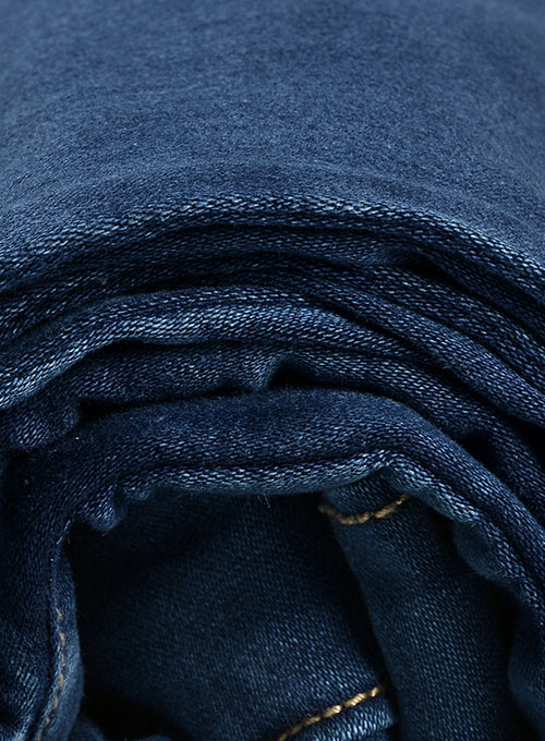 Foster Blue Stretch Stone Wash Whisker Jeans - Click Image to Close