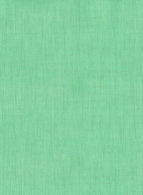 Giza Coral Green Cotton Shirt - Full Sleeves