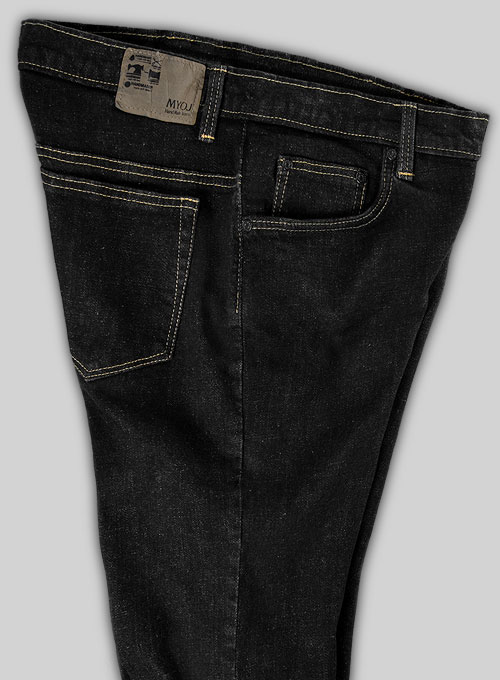 Hank Black Hard Wash Stretch Jeans