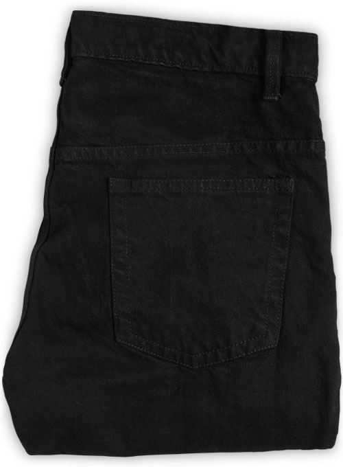 Heavy Jet Black Overdyed Jeans - 14.5 oz Denim Heavy Jet Black Overdyed ...