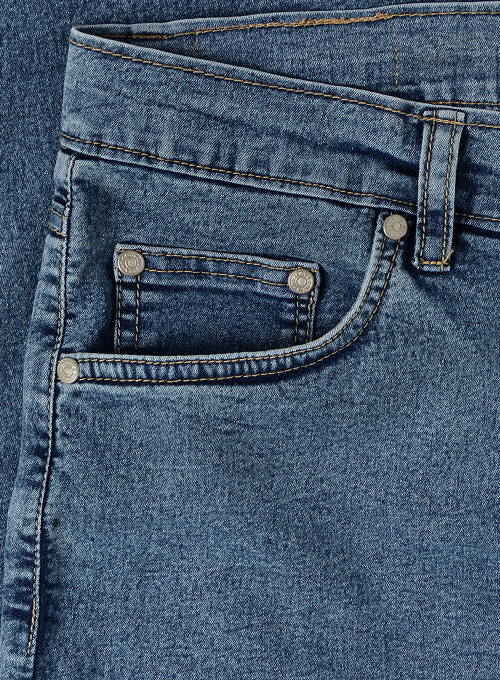 Indigo Blue Jeggings - Light Weight Jeans - Blast Wash