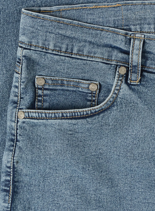 Indigo Blue Light Weight Blast Wash Jeggings - Look # 415