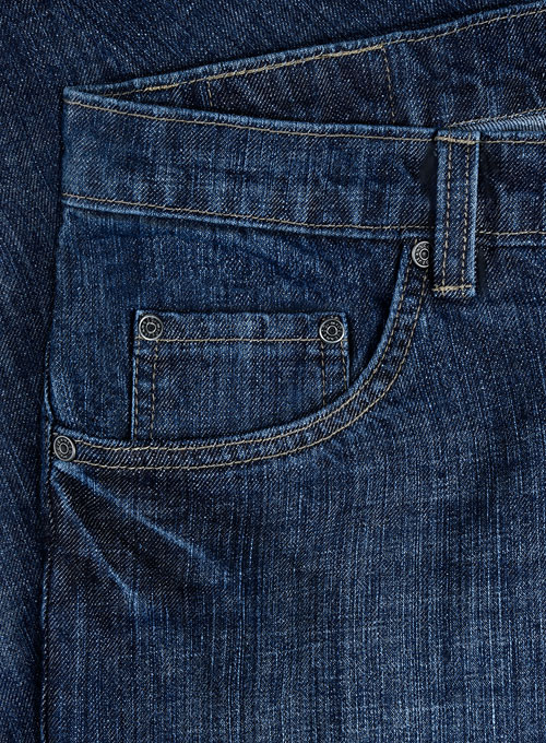Italian Denim Indigo Wash Whisker Jeans : Made To Measure Custom Jeans ...