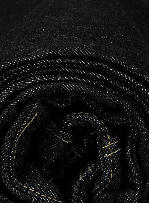 Kato Black Stretch Hard Wash Jeans