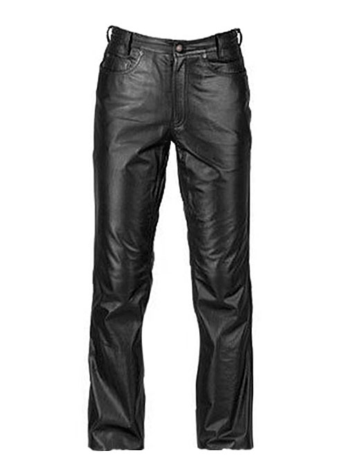 black leather jeans womens