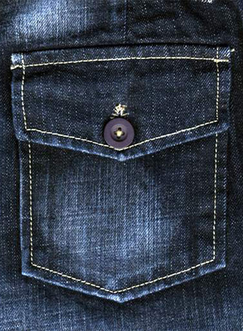 jeans with button pockets