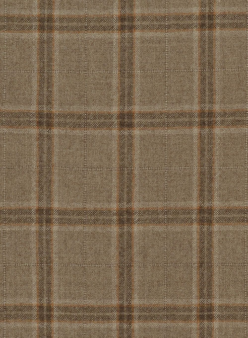 Light Weight Autumn Beige Tweed Shirt - Full Sleeves