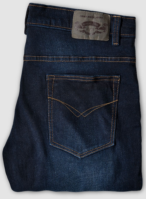 Marina Blue Stretch Hard Wash Whisker Jeans - Look #570