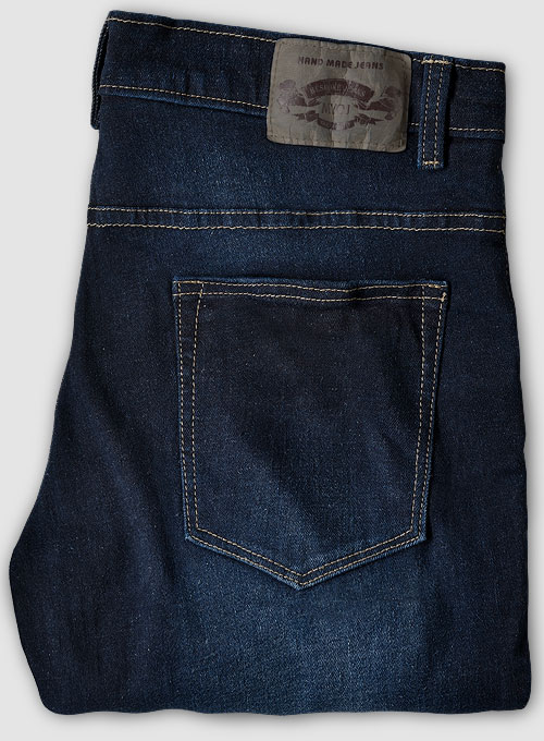 Marina Blue Stretch Hard Wash Whisker Jeans