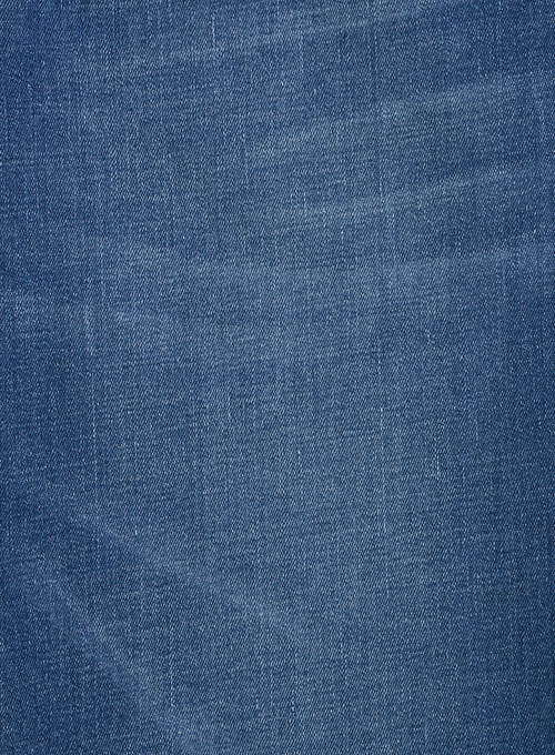 Marina Blue Stretch Stone Wash Whisker Jeans