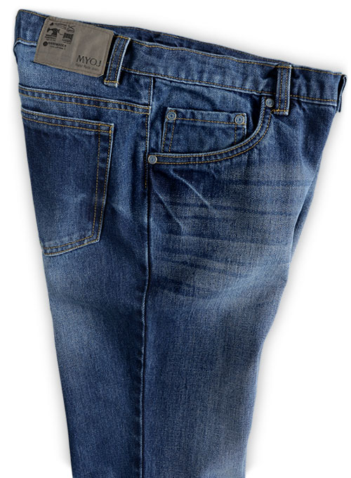 Orlando Blue Indigo Wash Whisker Jeans : Made To Measure Custom Jeans ...