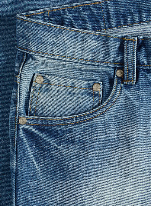 Orlando Blue Stone Wash Whisker Jeans : Made To Measure Custom Jeans ...