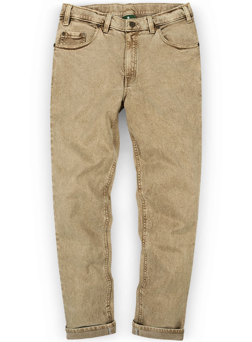 tan stretch jeans
