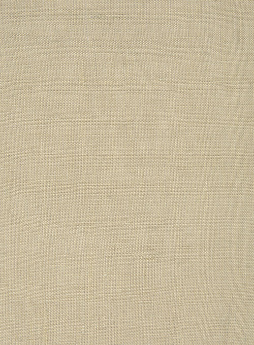 Pure Beige Linen Shirt - Full Sleeves