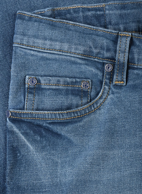 Pussy Cat Stone Wash Whisker Stretch Jeans - Click Image to Close