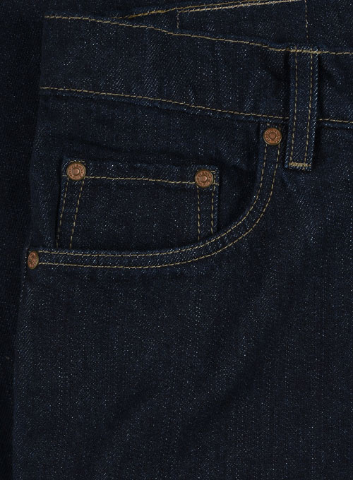 blue leather jeans