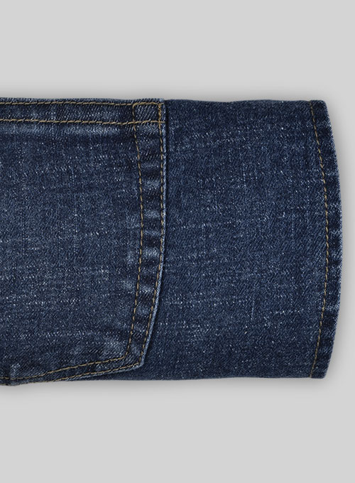 Sailor Blue Stone Wash Stretch Jeans - Click Image to Close
