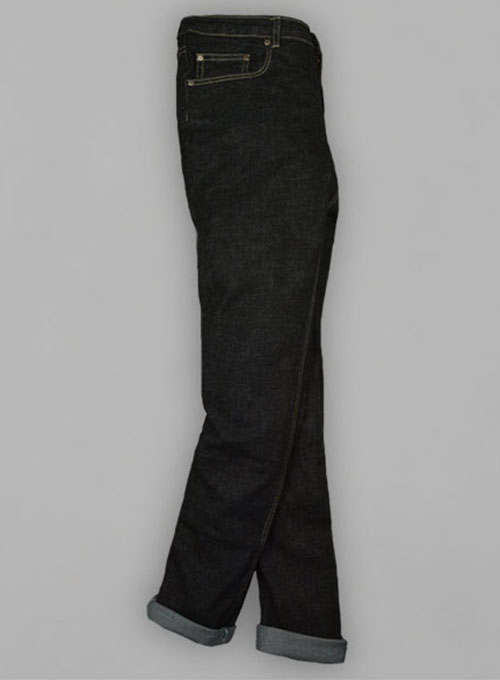 Stone Carbon Black Stretch Jeans - Hard Wash