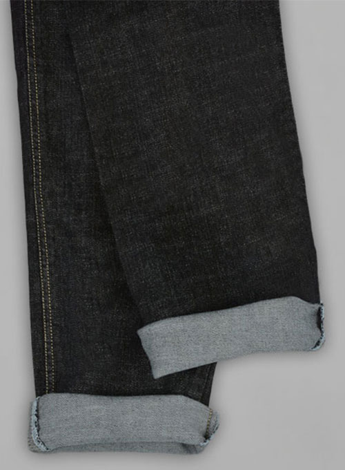 Stone Carbon Black Stretch Jeans - Hard Wash