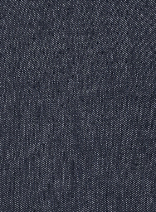 Selvedge Orange Blue Denim Jeans - Raw Unwashed