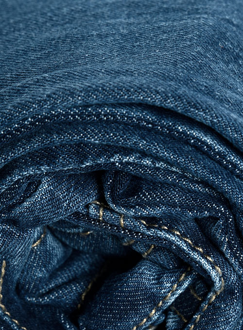 Skywalk Blue Stone Wash Whisker Jeans