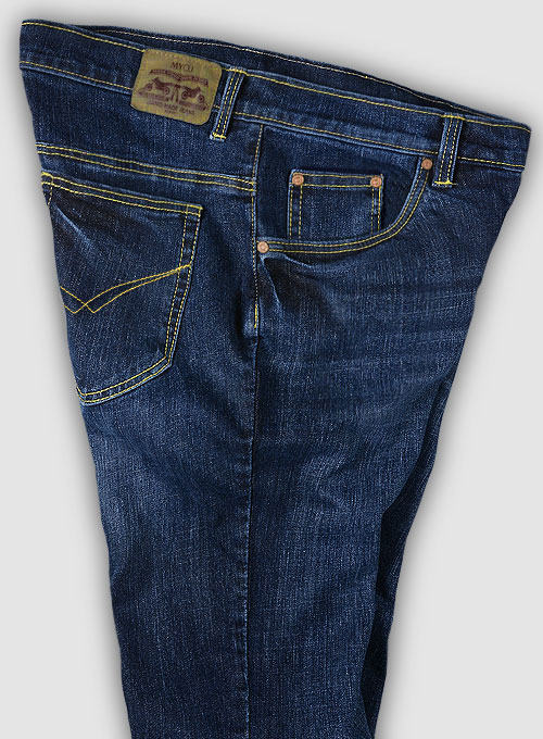Slight Stretch Indigo Wash Whisker Jeans - Look #781