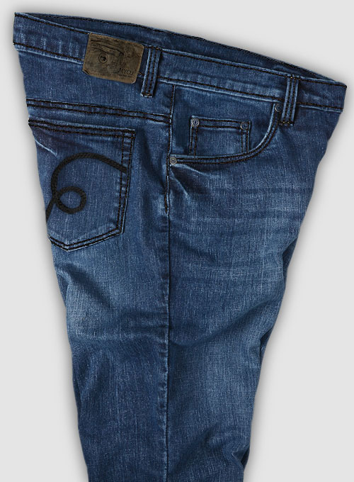 Slight Stretch Stone Wash Whisker Jeans - Look #782