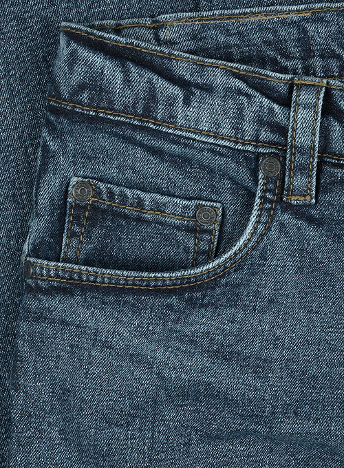 Slight Stretch Jeans - Blast Wash - Click Image to Close