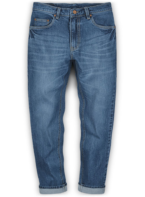 Slight Stretch Stone Wash Whisker Jeans Slight Stretch Stone Wash Whisker Jeans