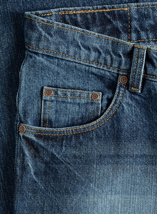 Sterling Blue Indigo Wash Whisker Jeans