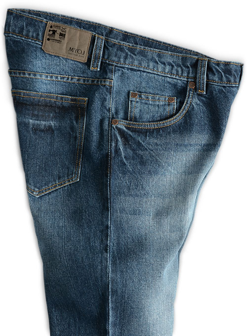 Sterling Blue Indigo Wash Whisker Jeans : Made To Measure Custom Jeans ...