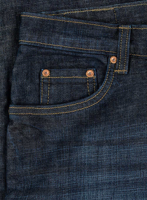 Texas Blue Stretch Hard Wash Whisker Jeans