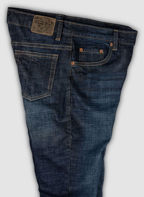 Texas Blue Stretch Hard Wash Whisker Jeans : Made To Measure Custom ...