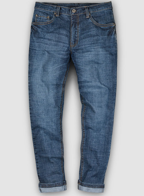 Texas Blue Stretch Stone Wash Whisker Jeans